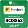 Fordeal coupon KSA (BOSS62) Enjoy Up To 60% OFF