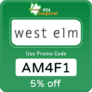 West Elm Promo Code KSA (AM4F1) Enjoy Up To 60 % OFF